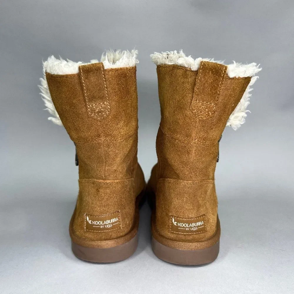 Koolaburra By UGG Girl's‎ Short Chestnut Suede Winter Boots